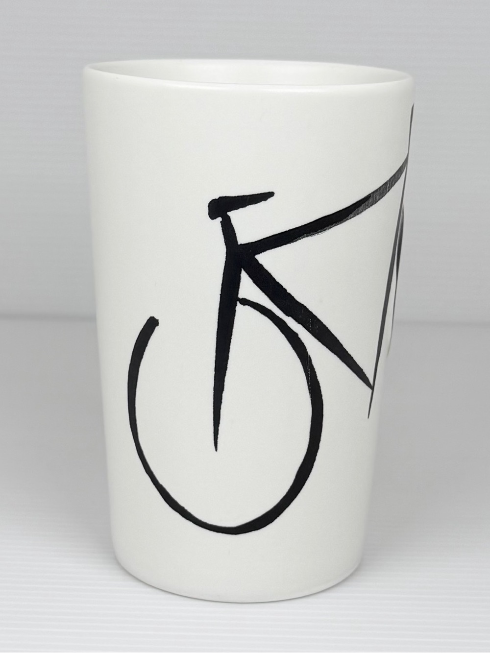 Starbucks 16 oz Bicycle Coffee Mug White Green Ceramic Cup - Picture 4 of 8